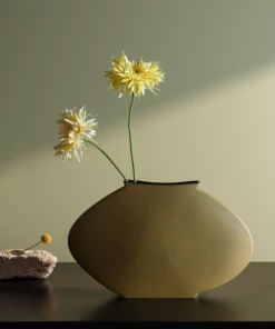 The Golden Triangle India Gustav Nordic Vase - Olive Vases