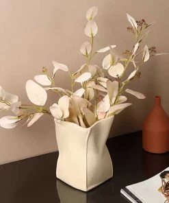 The-Golden-Triangle-India Nora Nordic Ceramic Vase - Cream